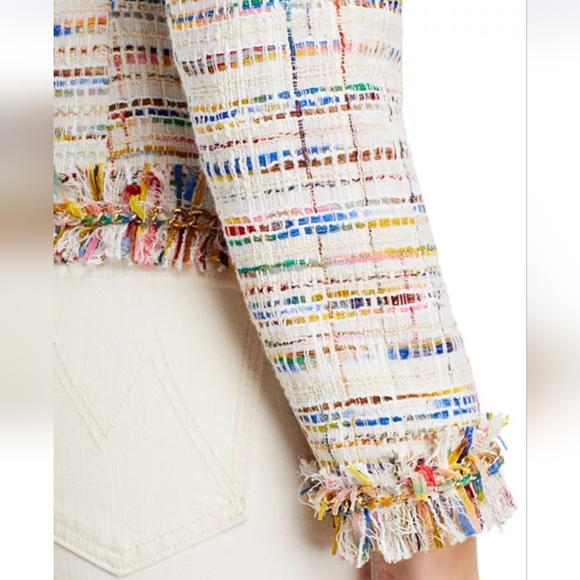 NWT Kobi Halperin Devyn Tweed Blazer In JKI Rainbow Size XS - Picture 6 of 16